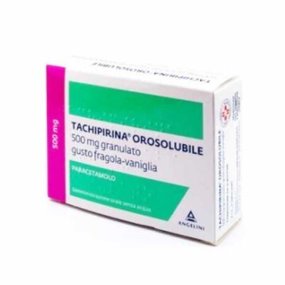 ANGELINI tachipirina orosolubile 500 mg Paracetamolo 12 Bustine Antipiretico Analgesico